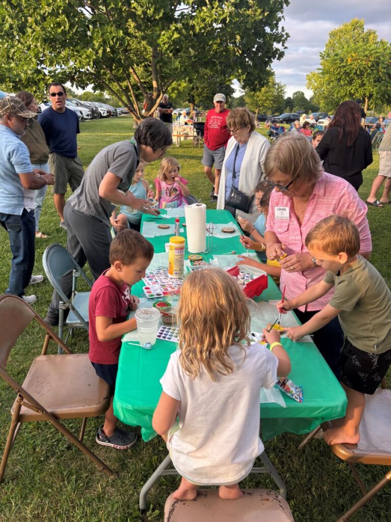 Creating ornaments for the Maybury Christmas Tree